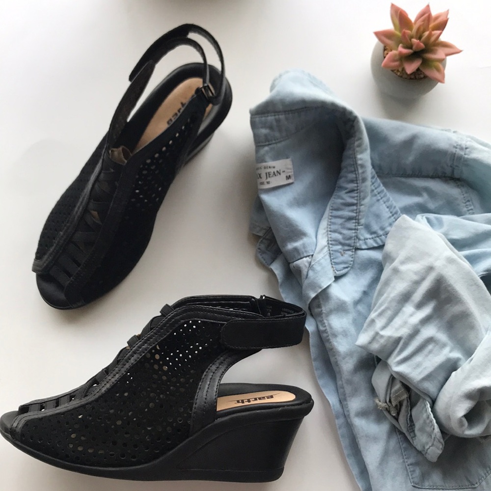 Earth black wedges 🌏
